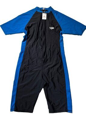 Yobel Unisex Black & Blue Size 3XL Swim, Biking Snorkeling Rash Guard Suit NWT
